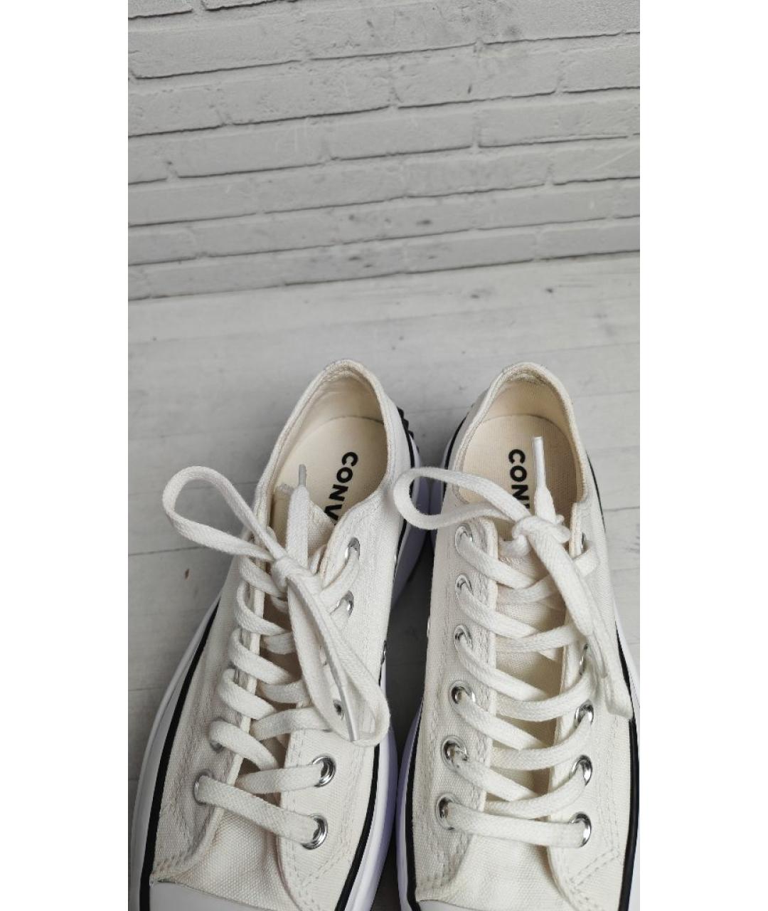 CONVERSE Белые текстильные кроссовки, фото 5