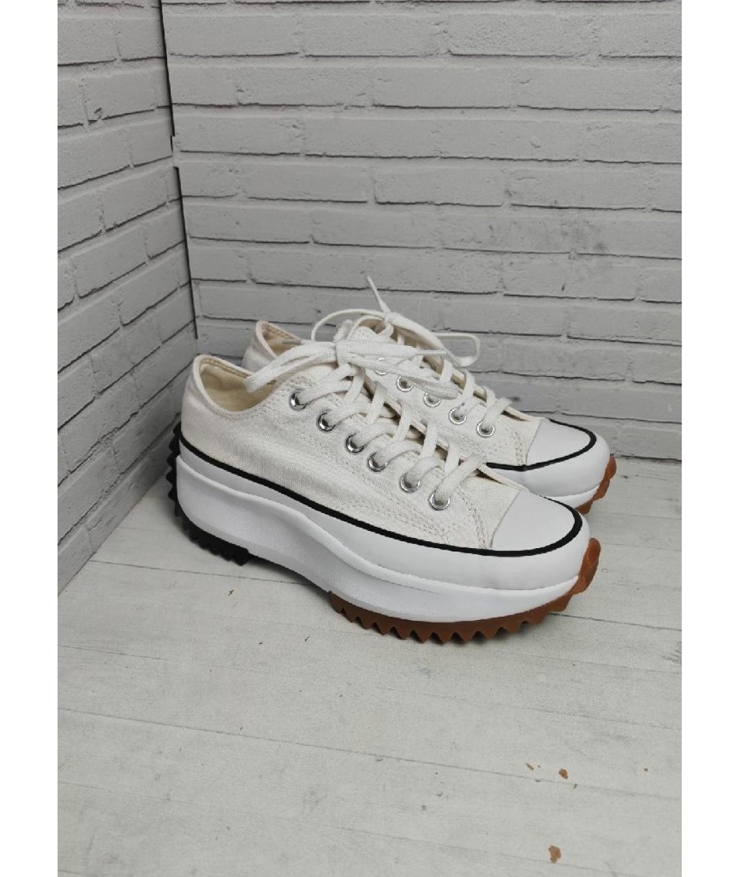 CONVERSE Белые текстильные кроссовки, фото 3