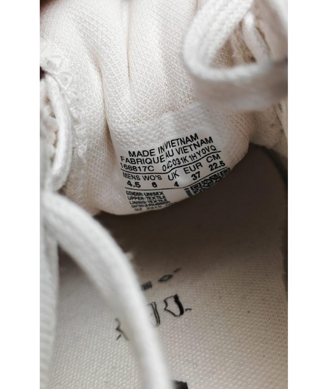 CONVERSE Белые текстильные кроссовки, фото 8