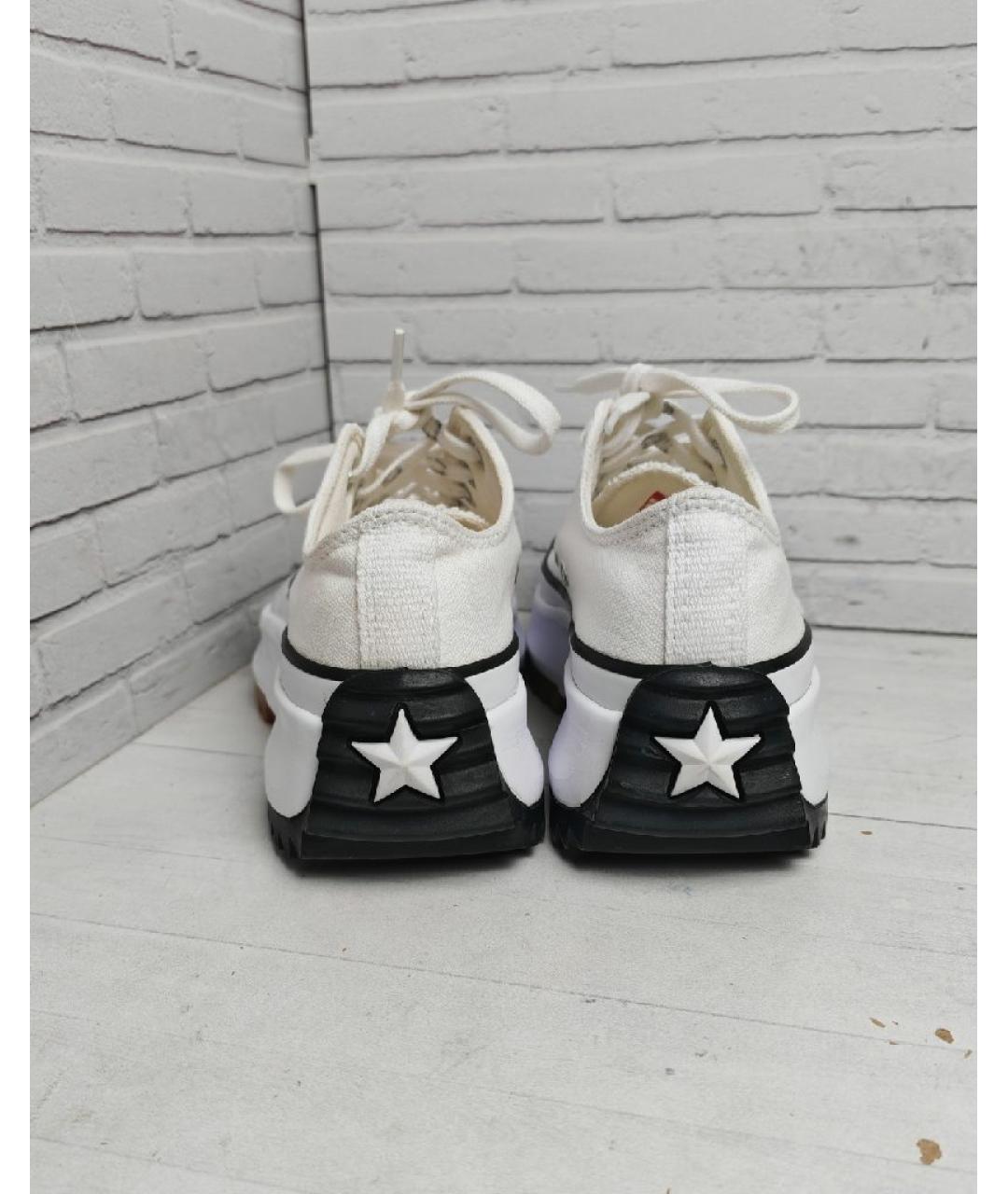 CONVERSE Белые текстильные кроссовки, фото 4