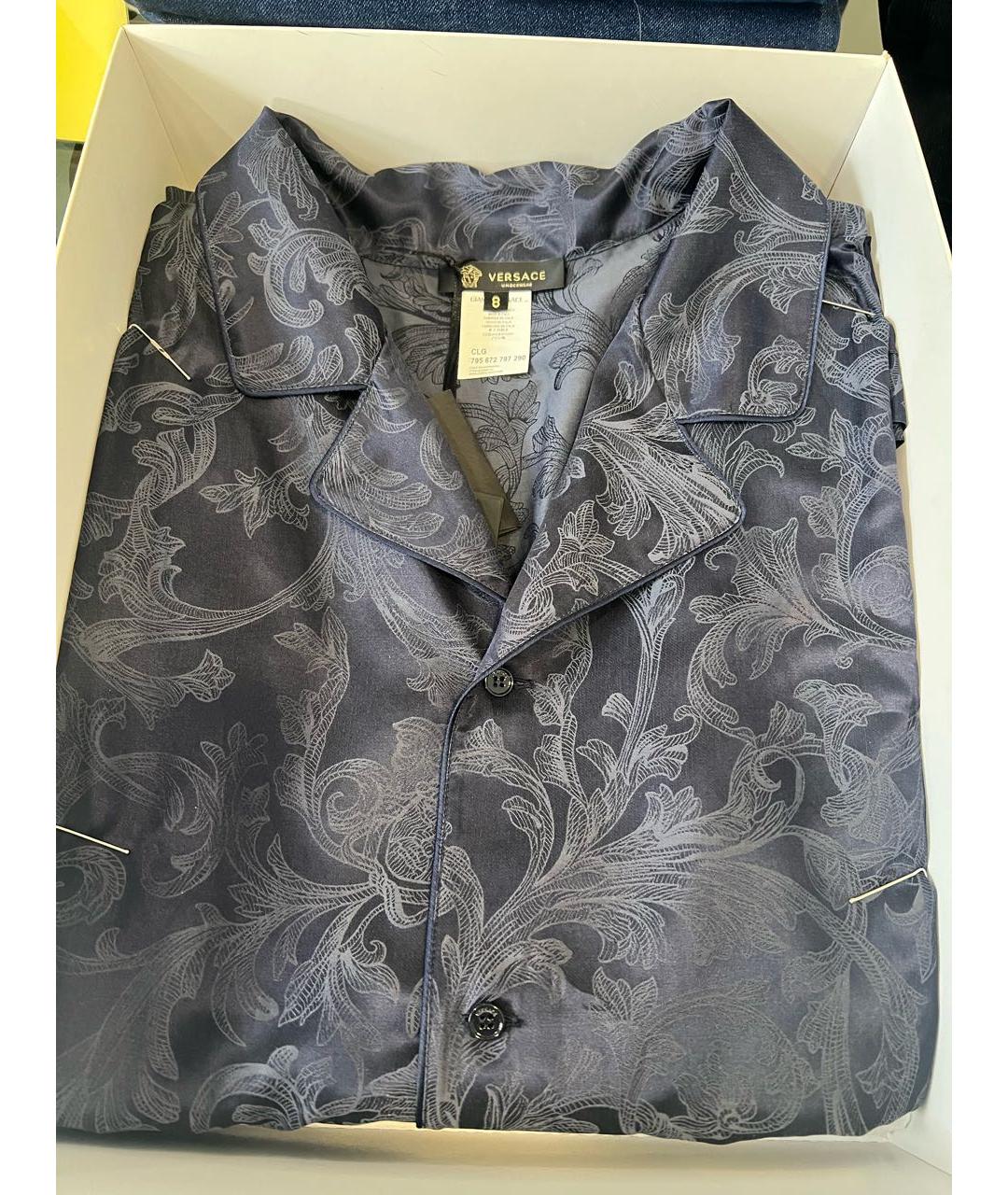 VERSACE Темно-синяя пижама, фото 5