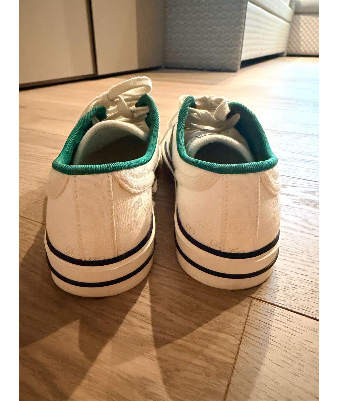 GUCCI Белые кеды, фото 4