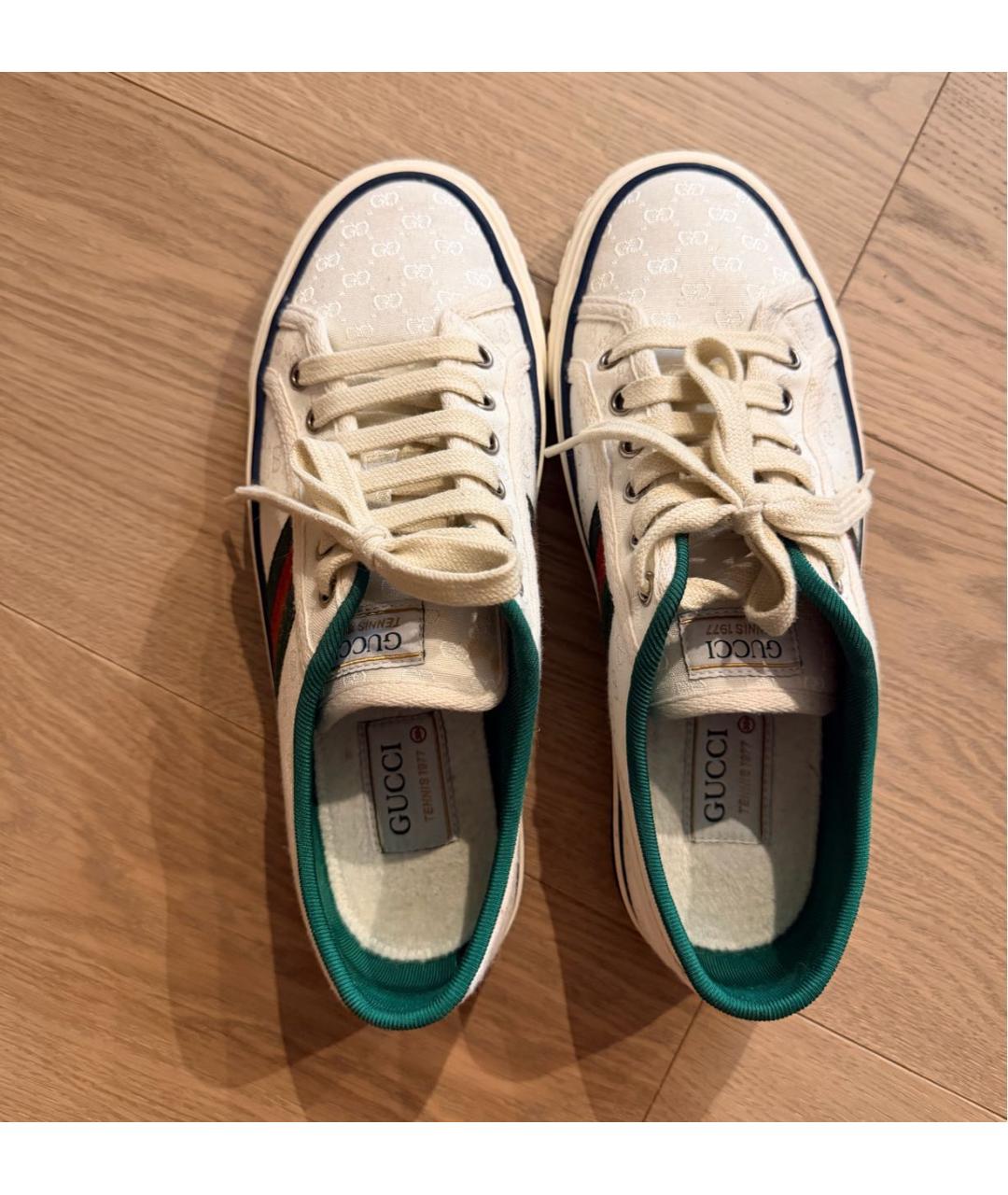 GUCCI Белые кеды, фото 3