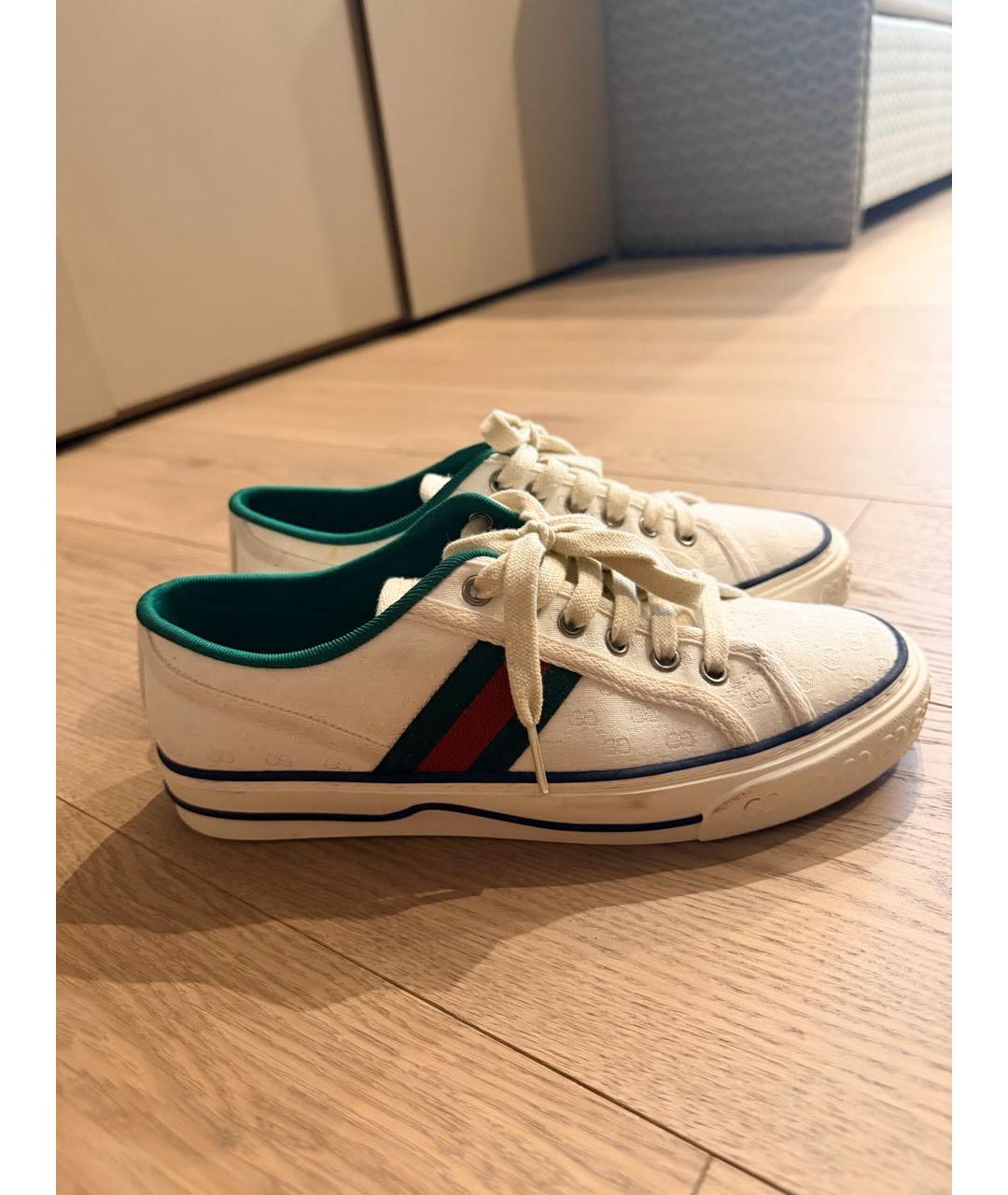 GUCCI Белые кеды, фото 6