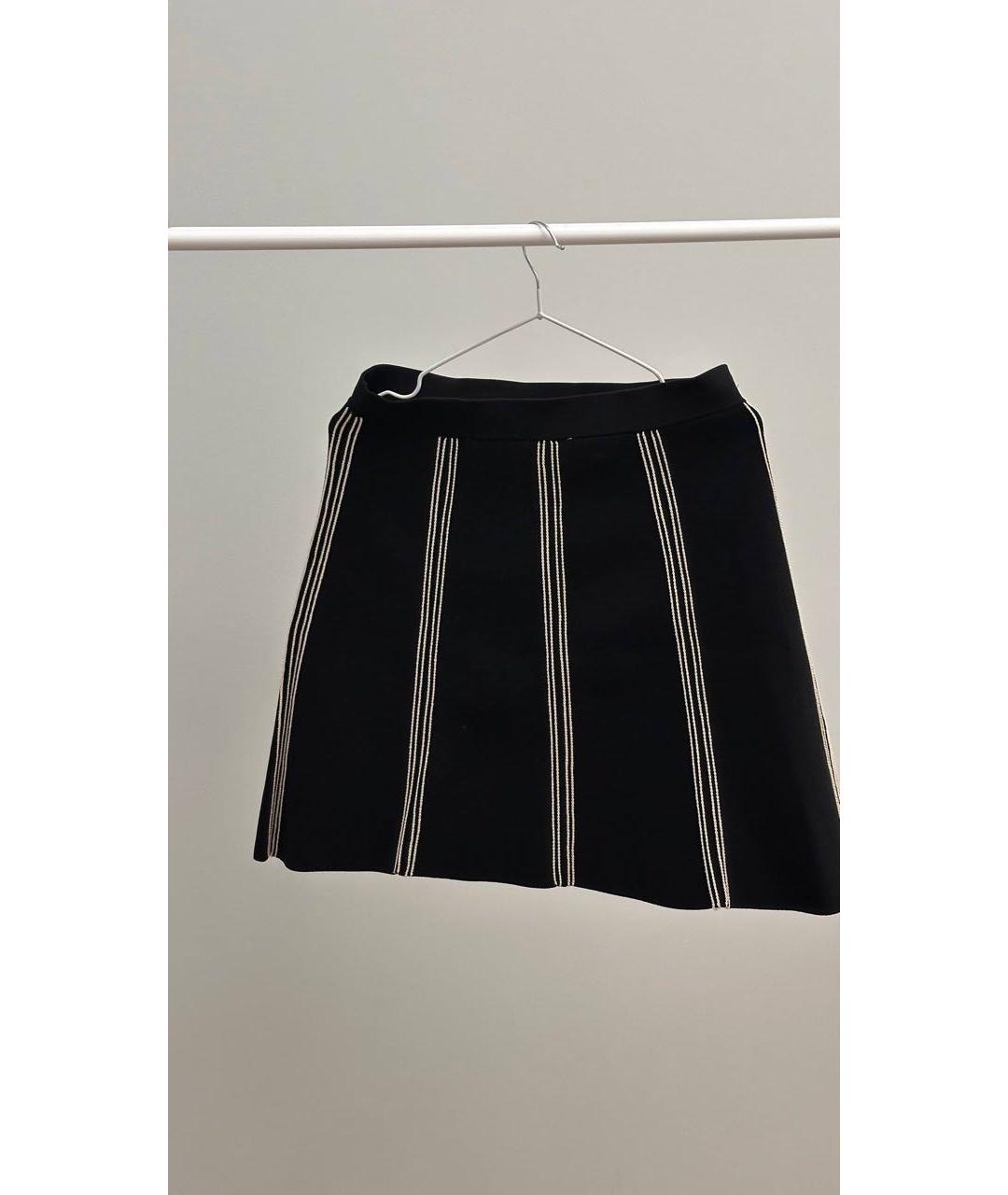 SANDRO Черный вискозный костюм с юбками, фото 4