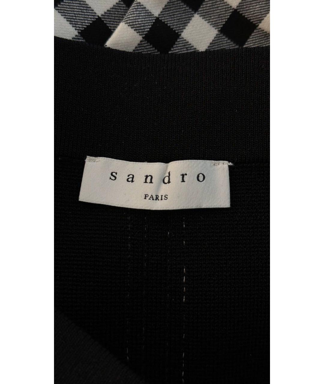 SANDRO Черный вискозный костюм с юбками, фото 8