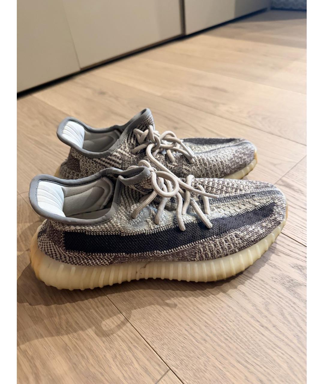 ADIDAS YEEZY Коричневые текстильные кроссовки, фото 6