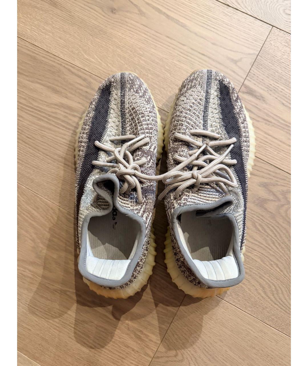 ADIDAS YEEZY Коричневые текстильные кроссовки, фото 3