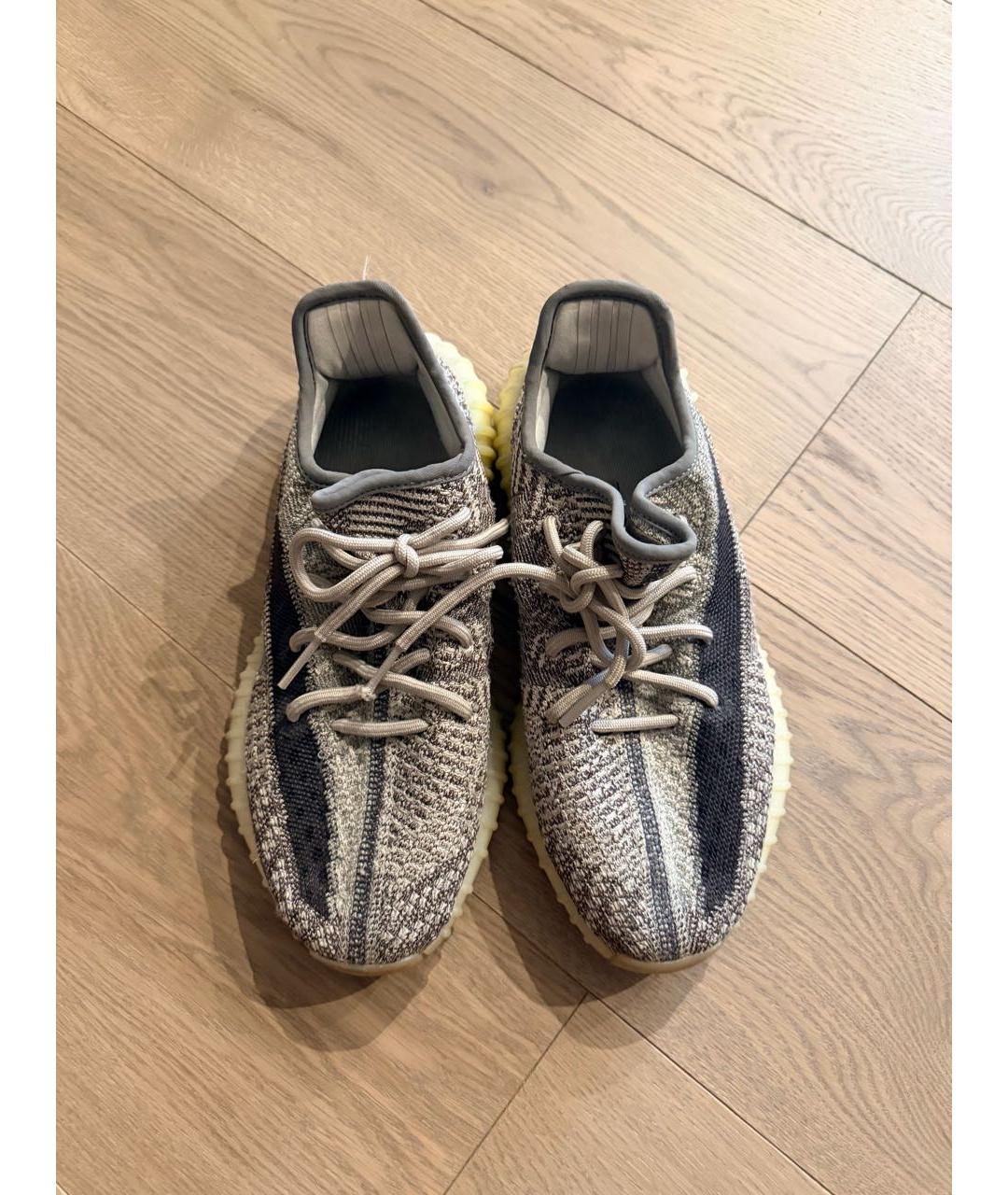 ADIDAS YEEZY Коричневые текстильные кроссовки, фото 2