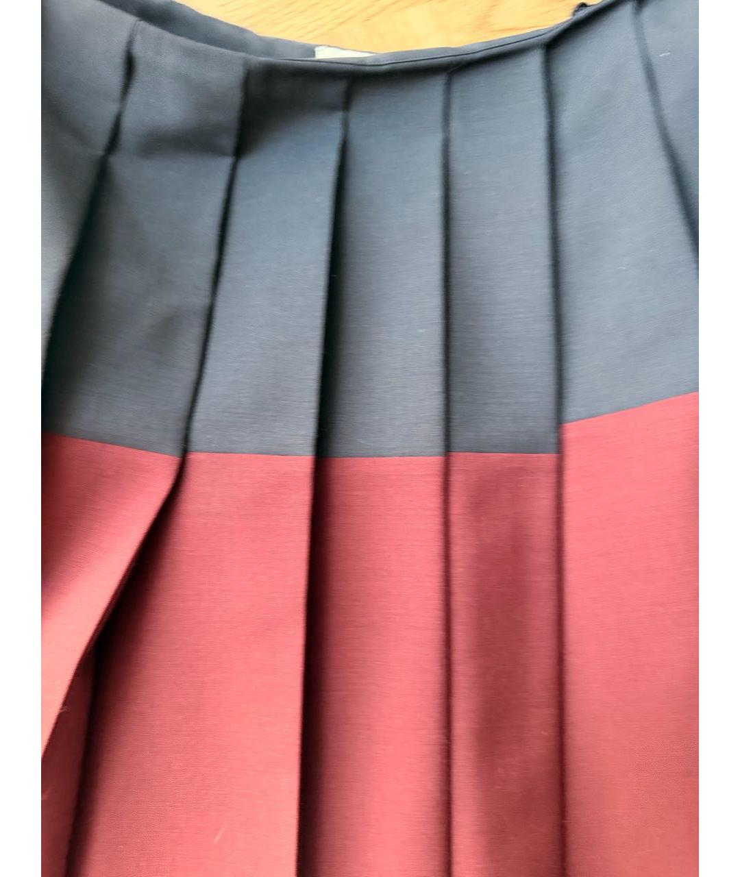 MIU MIU Мульти шерстяная юбка миди, фото 4