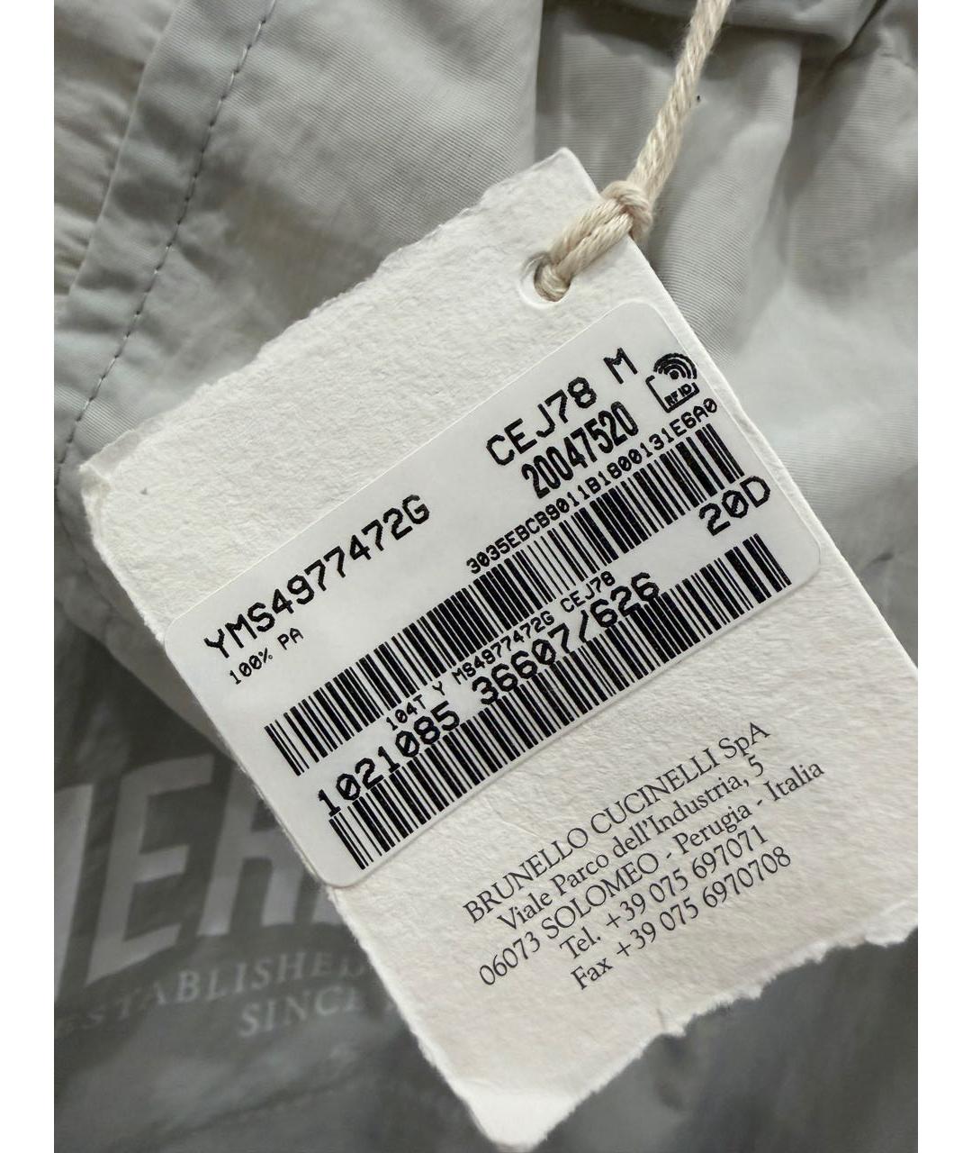 BRUNELLO CUCINELLI Серая полиамидовая куртка, фото 3