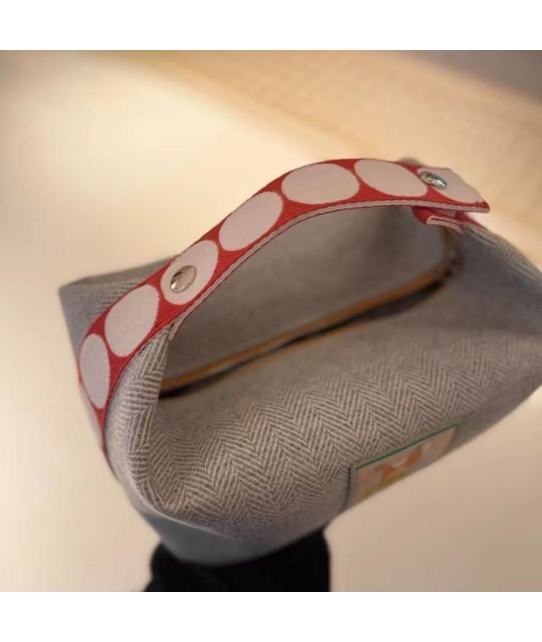 HERMES Серая косметичка, фото 7