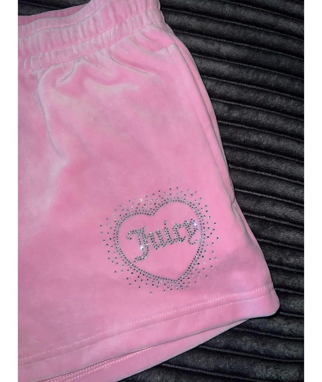 JUICY COUTURE Розовый велюровый спортивные костюмы, фото 3