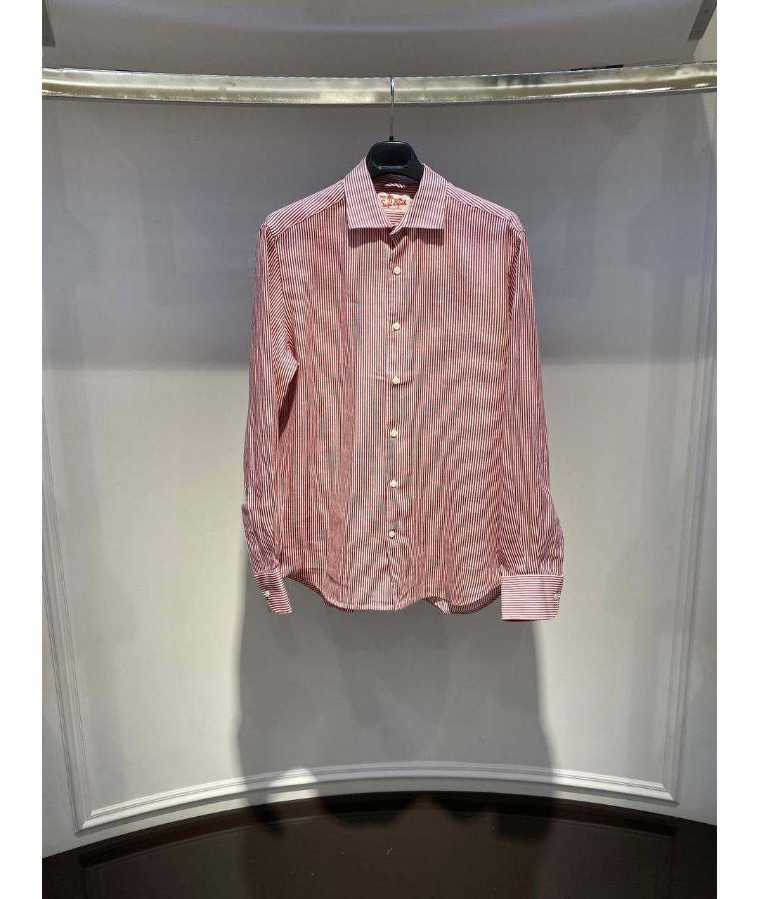 MC2 SAINT BARTH Красная льняная кэжуал рубашка, фото 2