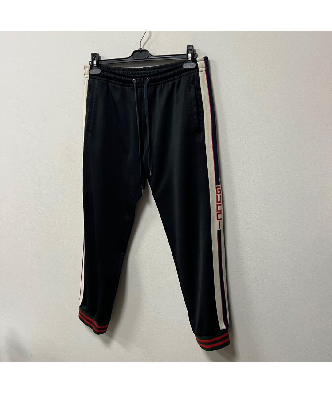 GUCCI Черные повседневные брюки, фото 2