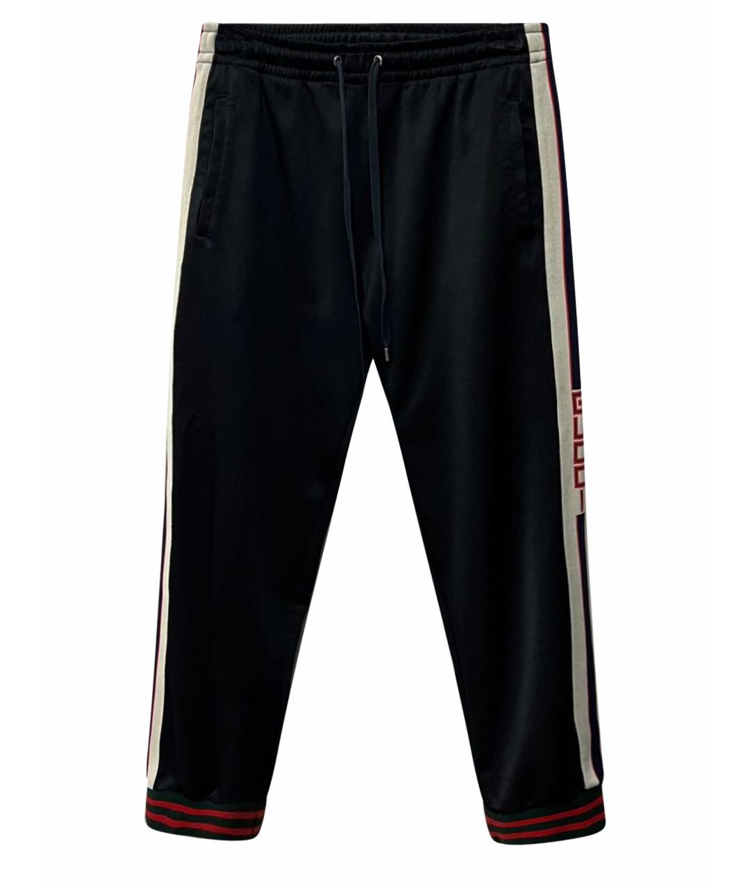 GUCCI Черные повседневные брюки, фото 1