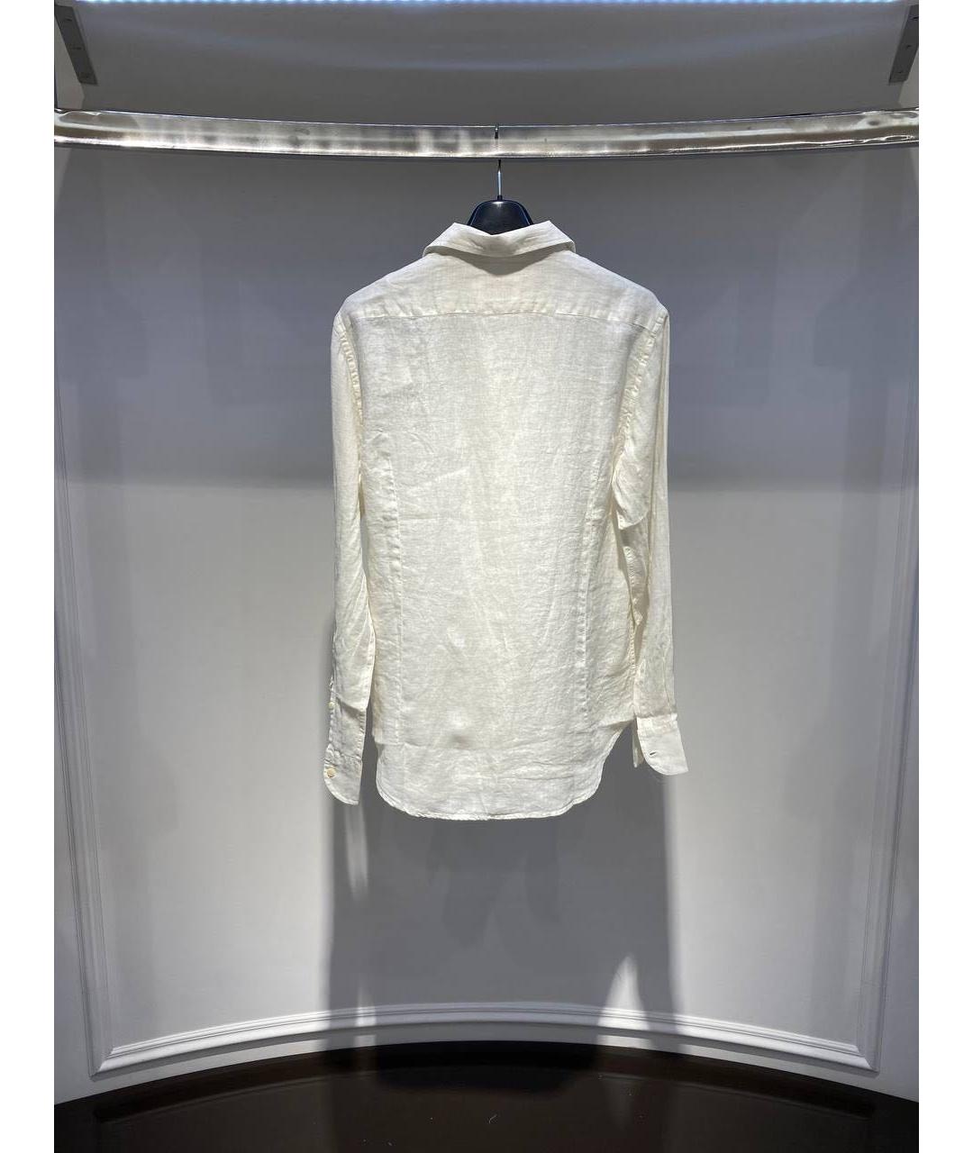 MC2 SAINT BARTH Белая льняная кэжуал рубашка, фото 2