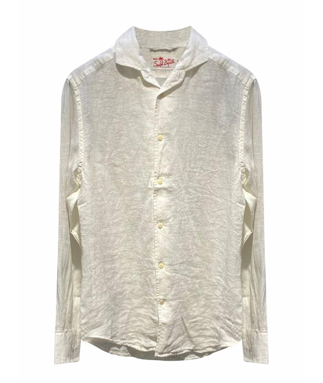 MC2 SAINT BARTH Белая льняная кэжуал рубашка, фото 1