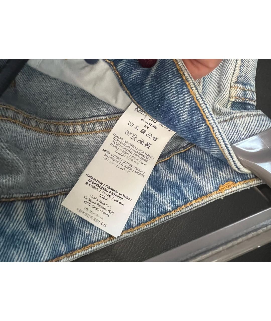 ERMANNO SCERVINO Синие прямые джинсы, фото 5