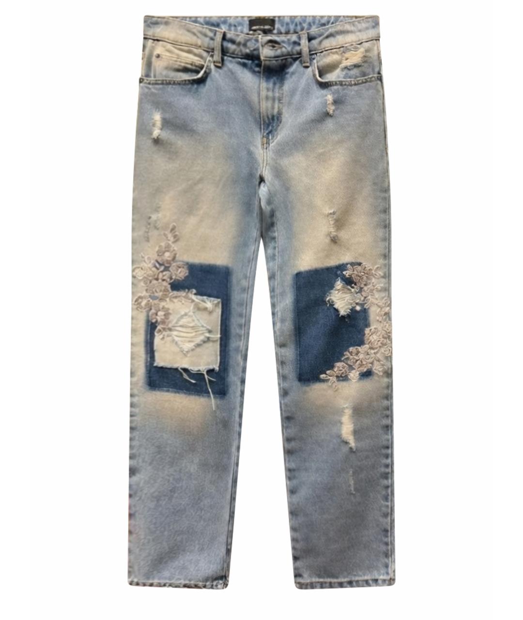 ERMANNO SCERVINO Синие прямые джинсы, фото 1