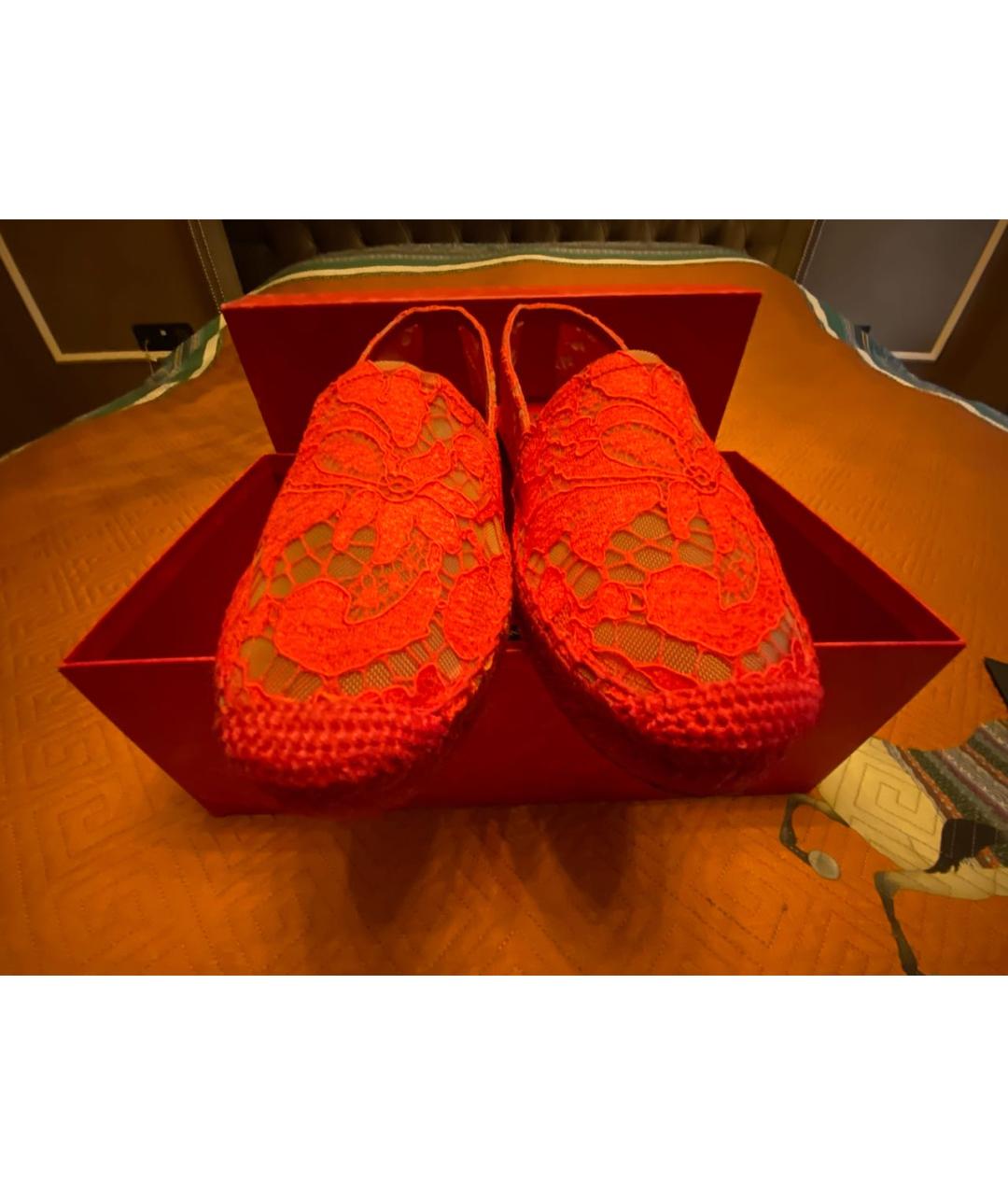 DOLCE&GABBANA Красные текстильные эспадрильи, фото 2