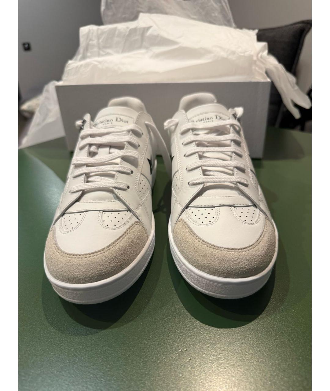 CHRISTIAN DIOR Белые кожаные кеды, фото 2