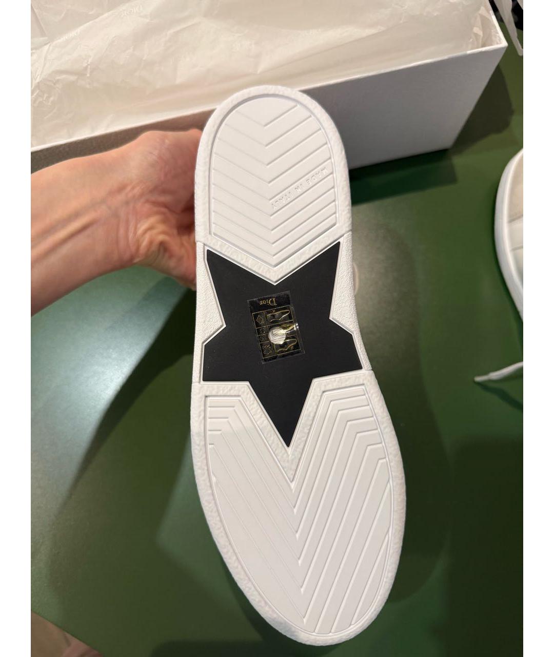 CHRISTIAN DIOR Белые кожаные кеды, фото 5