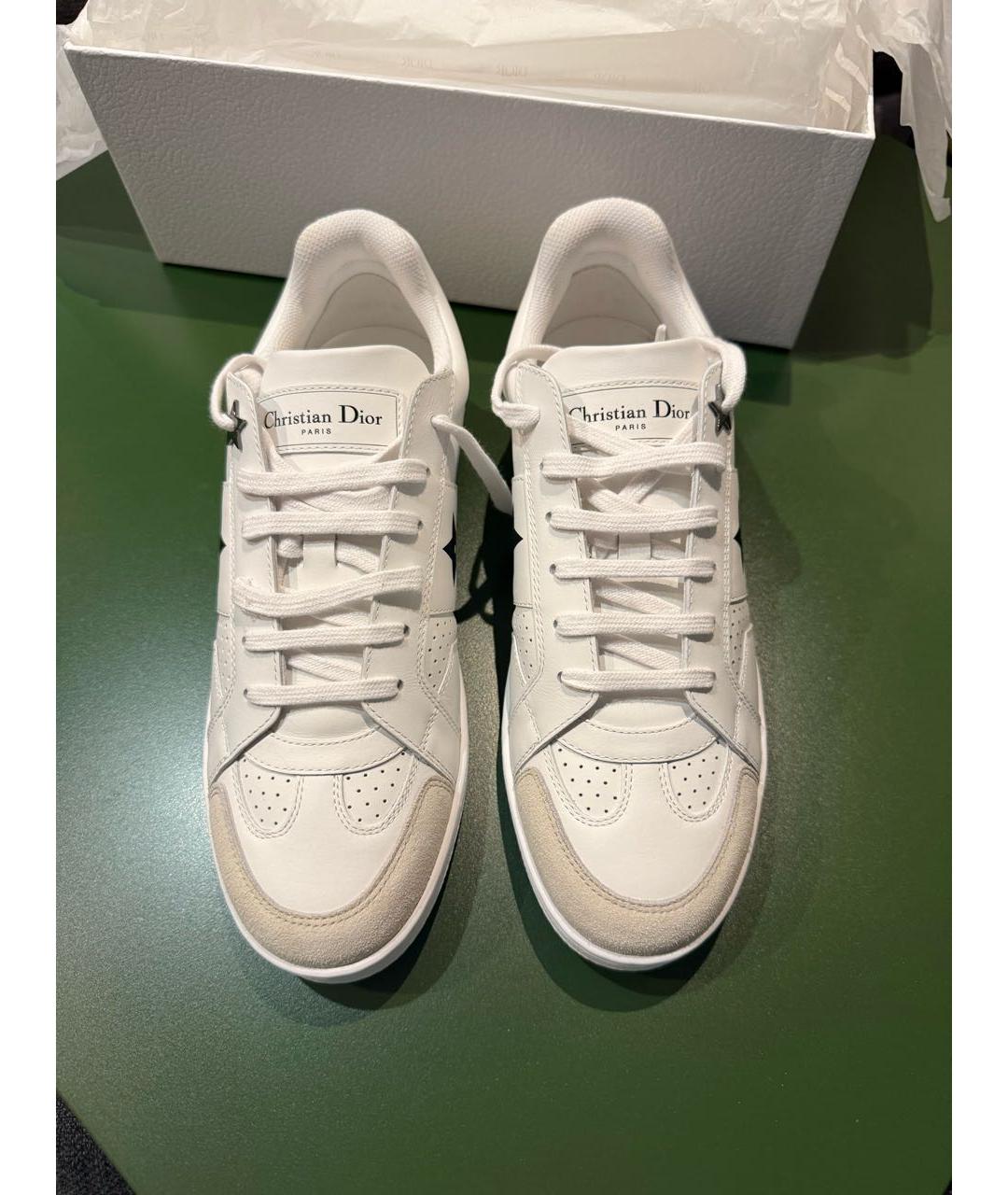 CHRISTIAN DIOR Белые кожаные кеды, фото 3