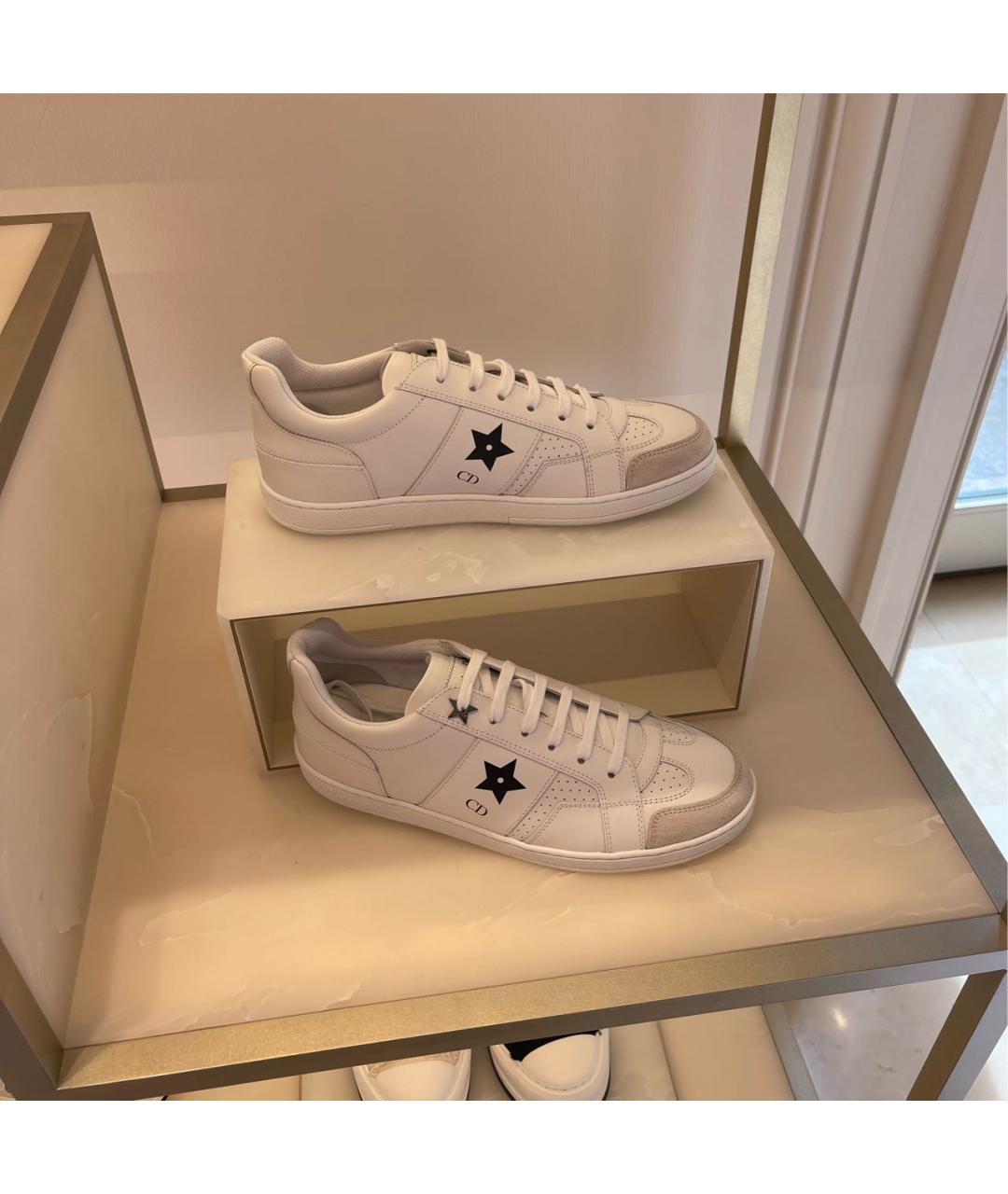 CHRISTIAN DIOR Белые кожаные кеды, фото 6