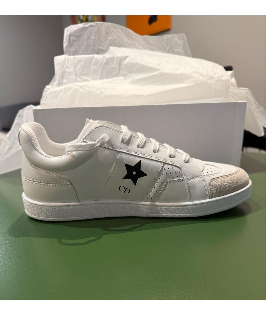CHRISTIAN DIOR Белые кожаные кеды, фото 9