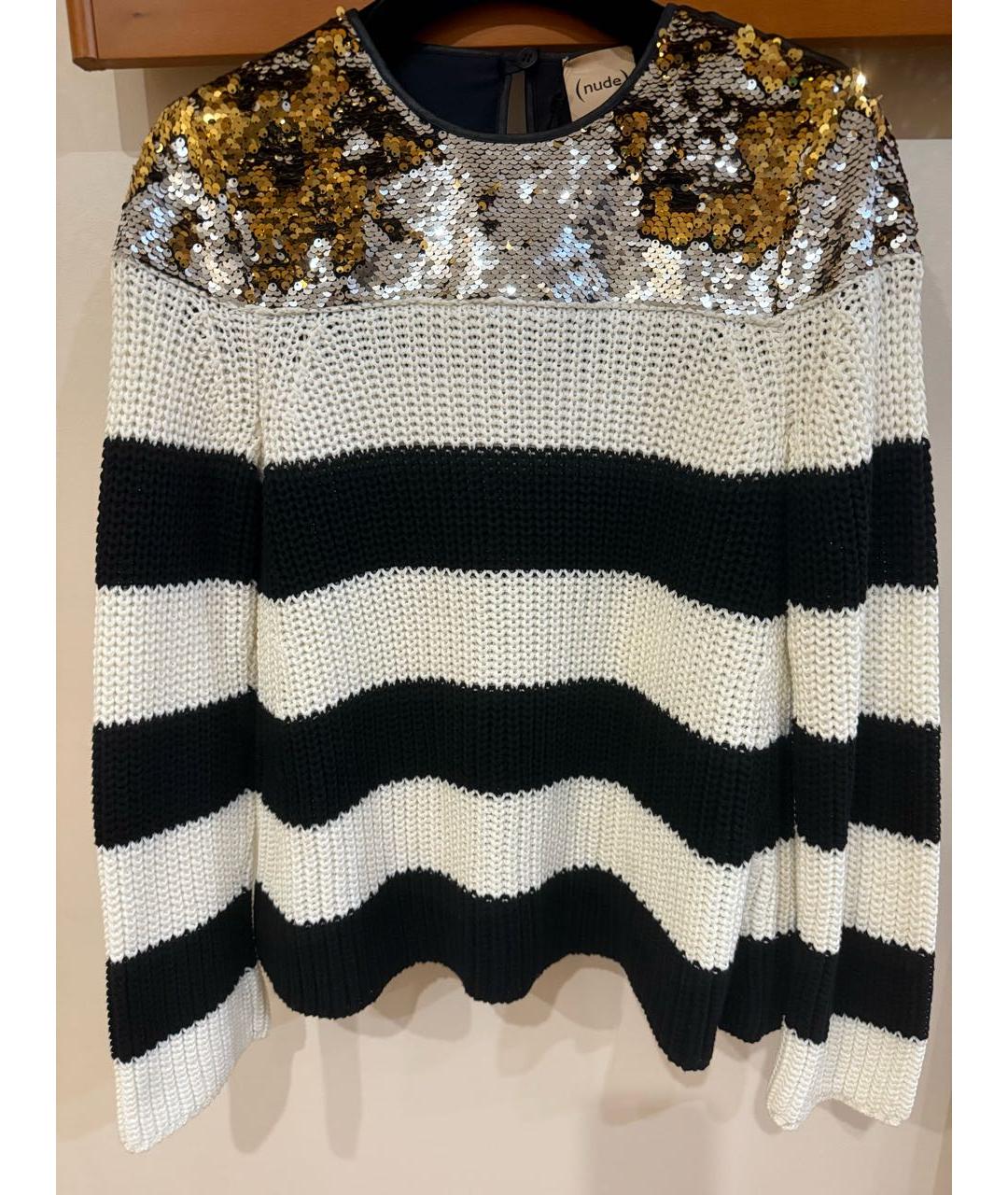 NUDE Белый хлопковый джемпер / свитер, фото 6