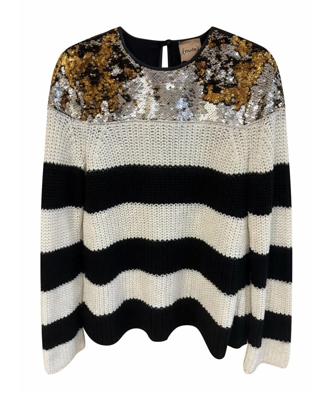 NUDE Белый хлопковый джемпер / свитер, фото 1