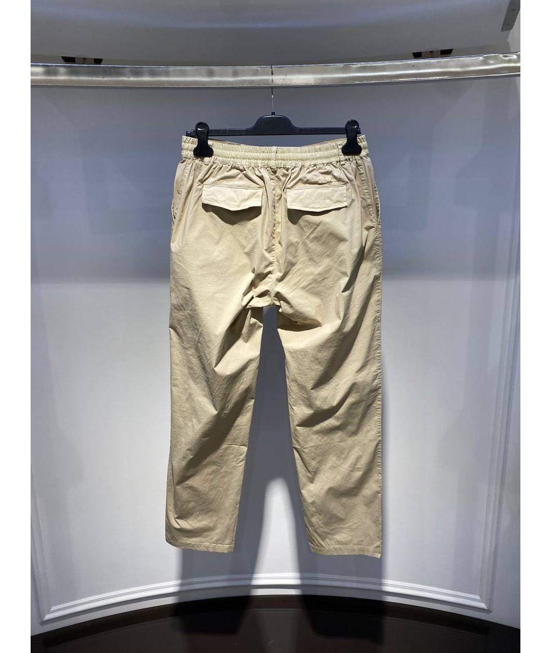 MC2 SAINT BARTH Бежевые хлопковые повседневные брюки, фото 2