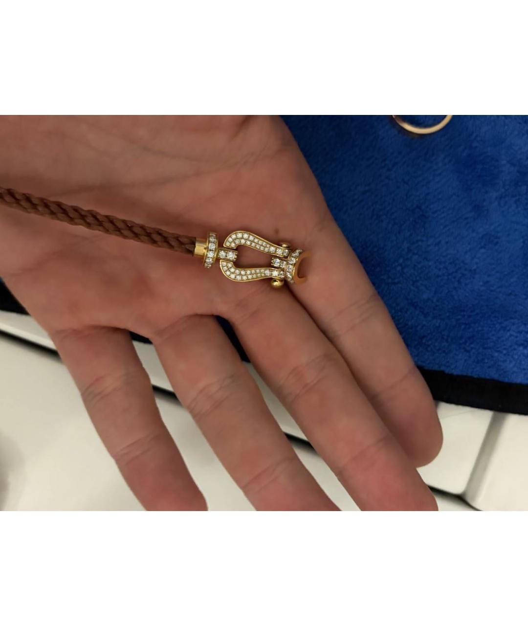 FRED Коричневый браслет из желтого золота, фото 4