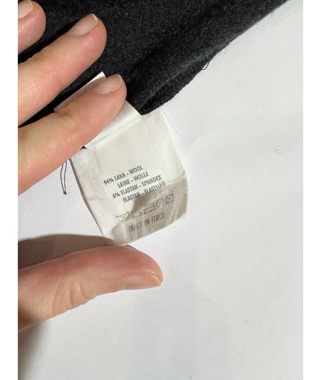 BRUNELLO CUCINELLI Серое шерстяное повседневное платье, фото 5