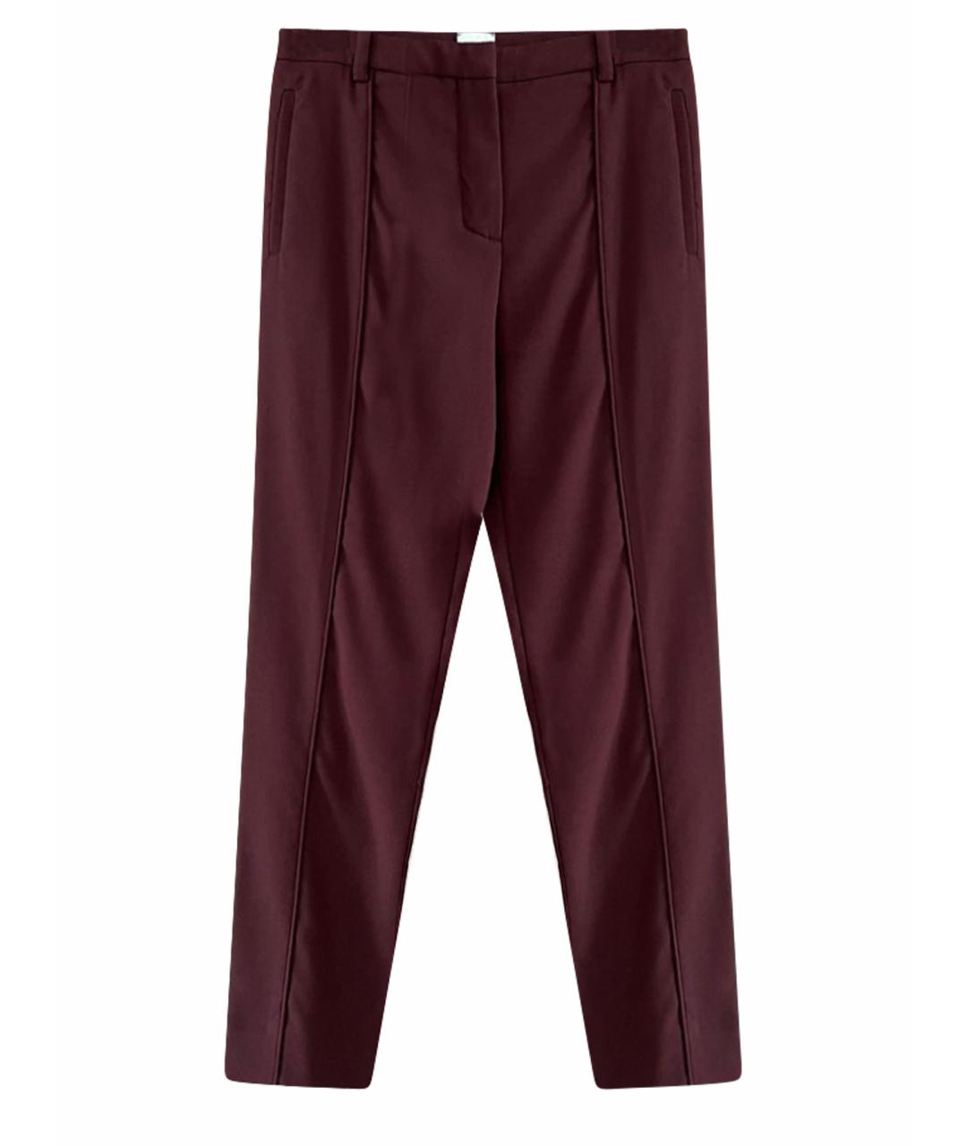 HERMES Бордовые брюки узкие, фото 1