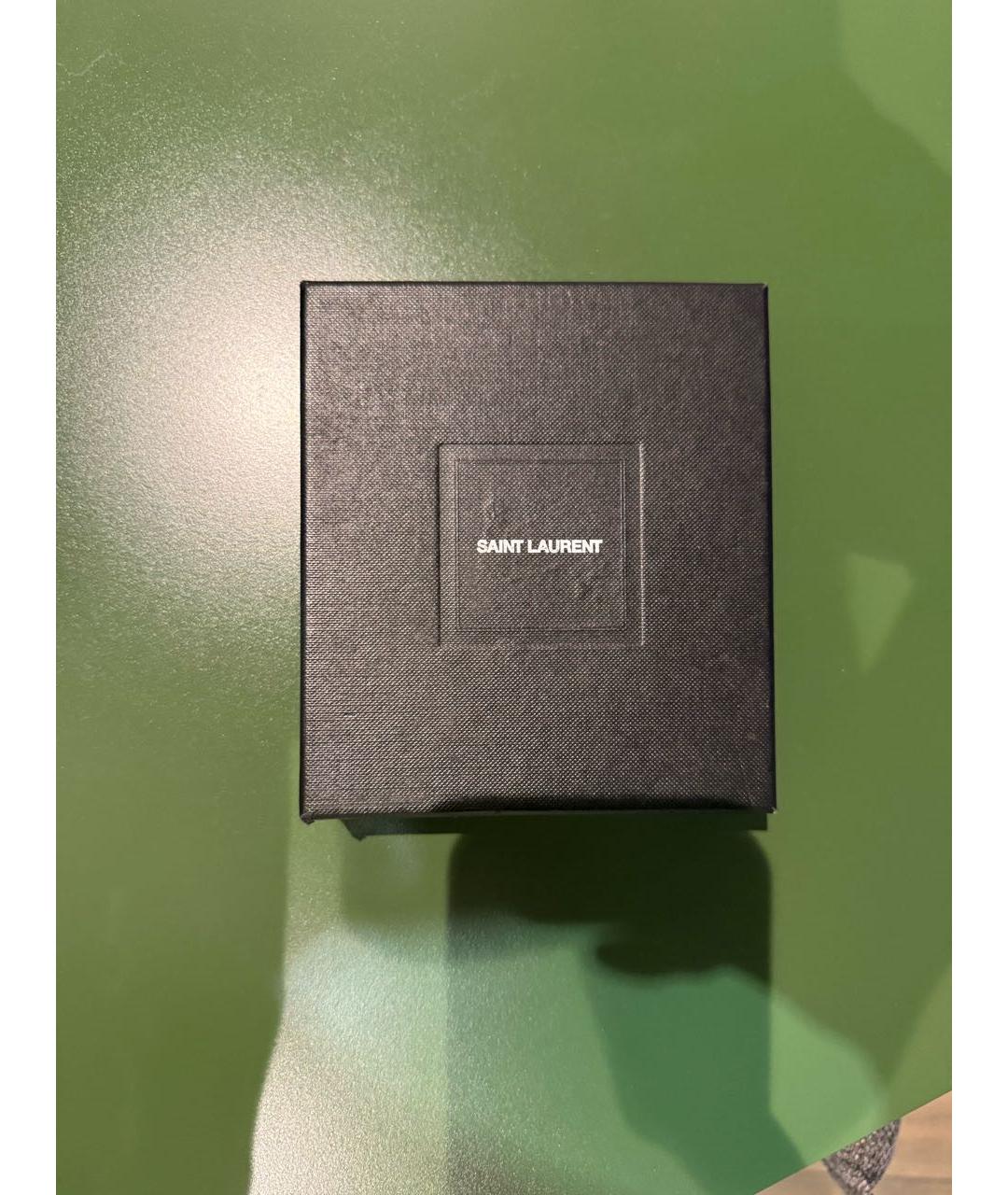 SAINT LAURENT Черный кожаный ремень, фото 4