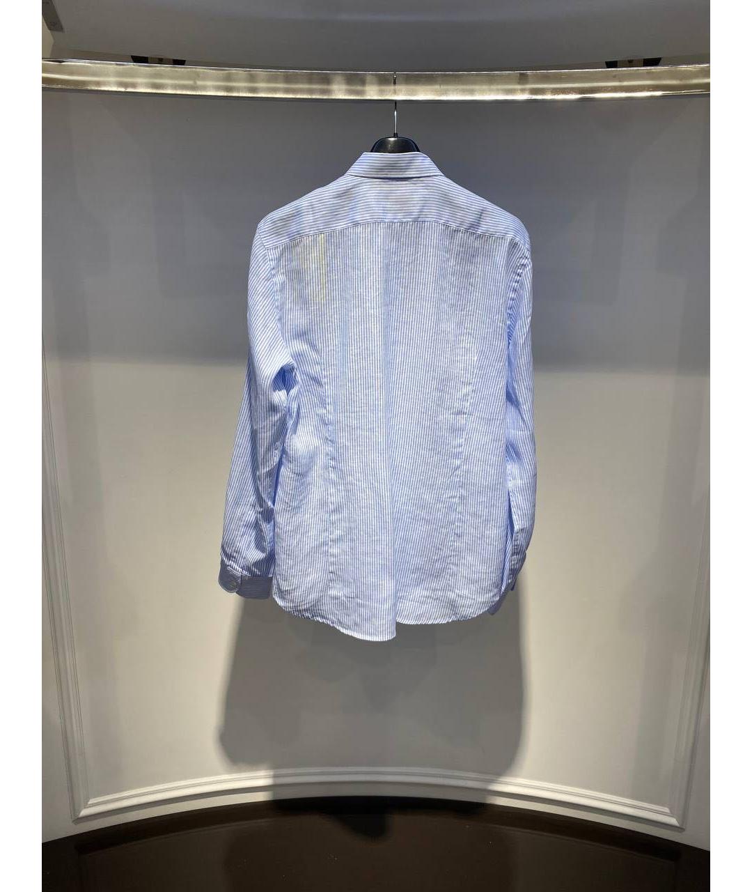 MC2 SAINT BARTH Голубая льняная кэжуал рубашка, фото 2