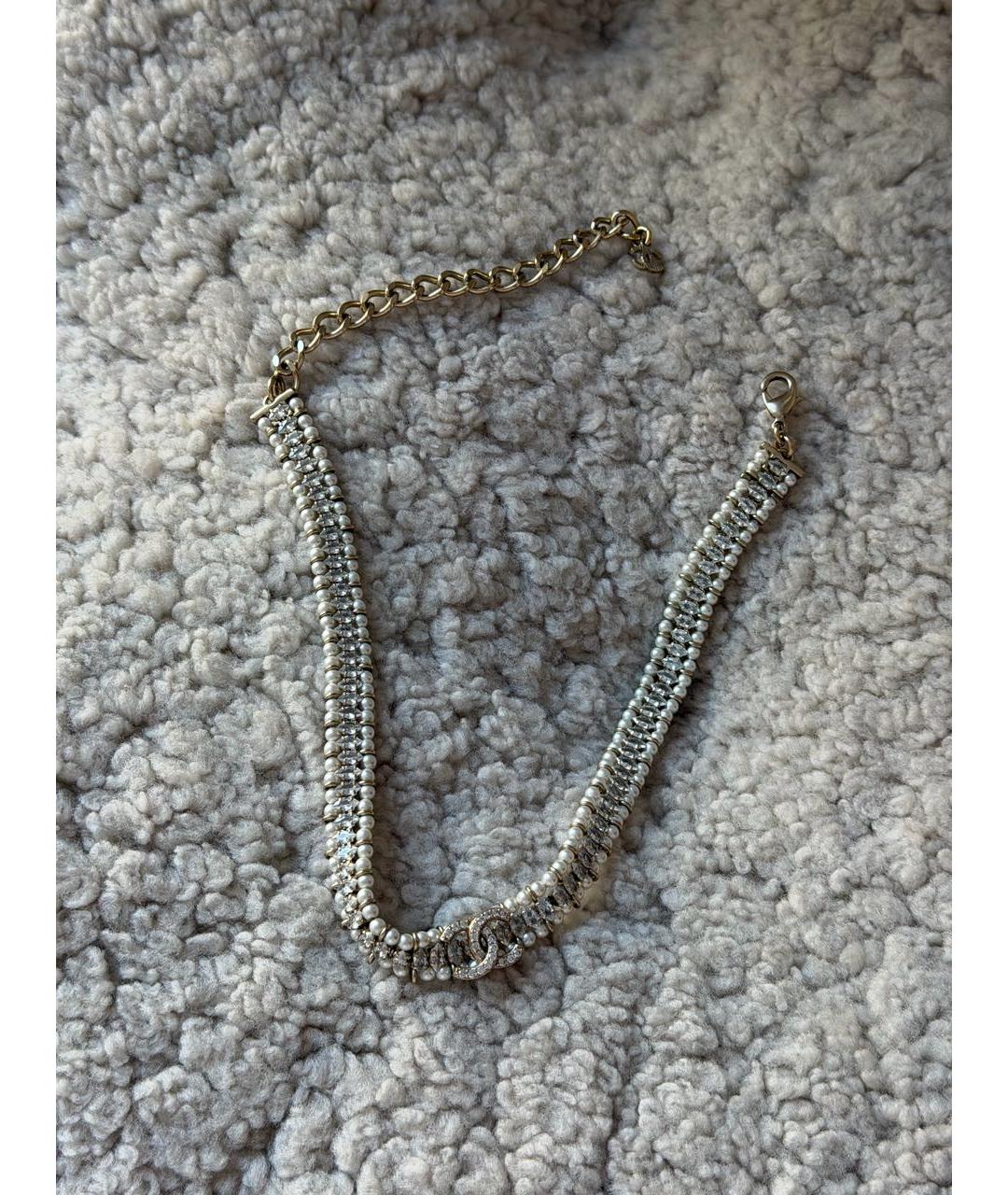 CHANEL Серебрянный металлический чокер, фото 8