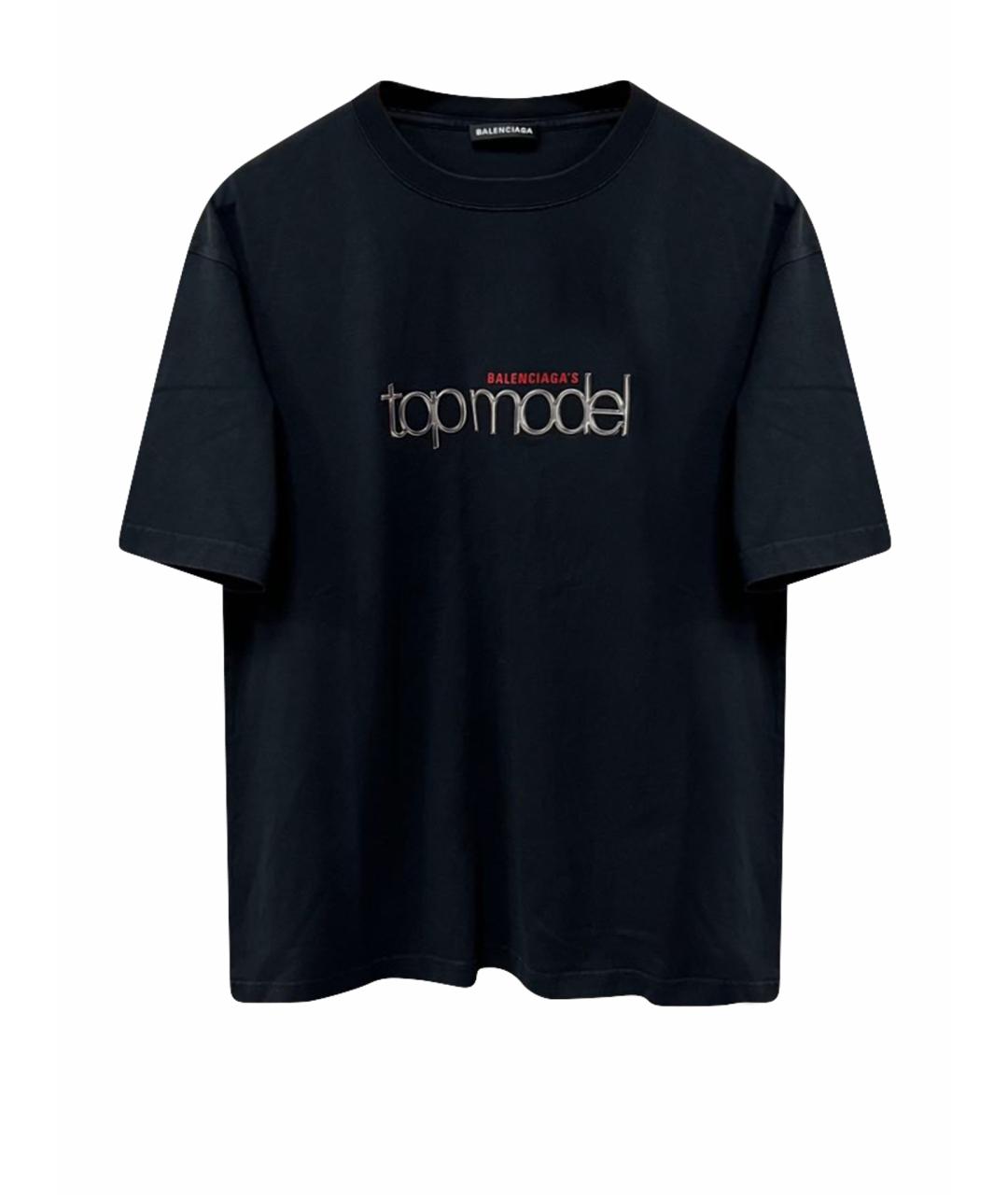 BALENCIAGA Черная футболка, фото 6