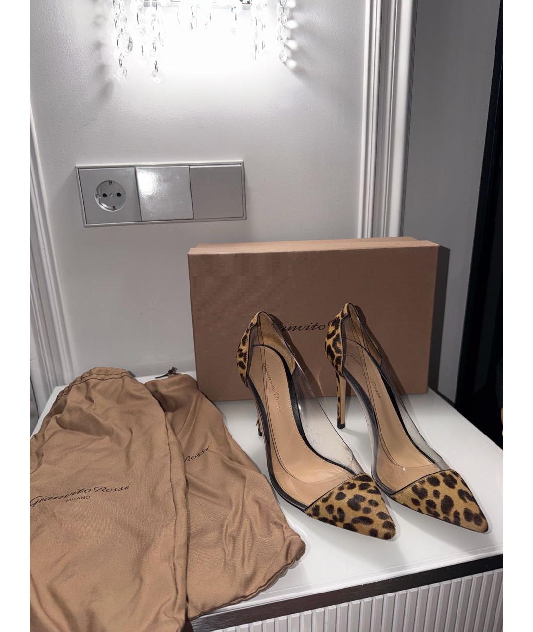 GIANVITO ROSSI Коричневые замшевые туфли, фото 5
