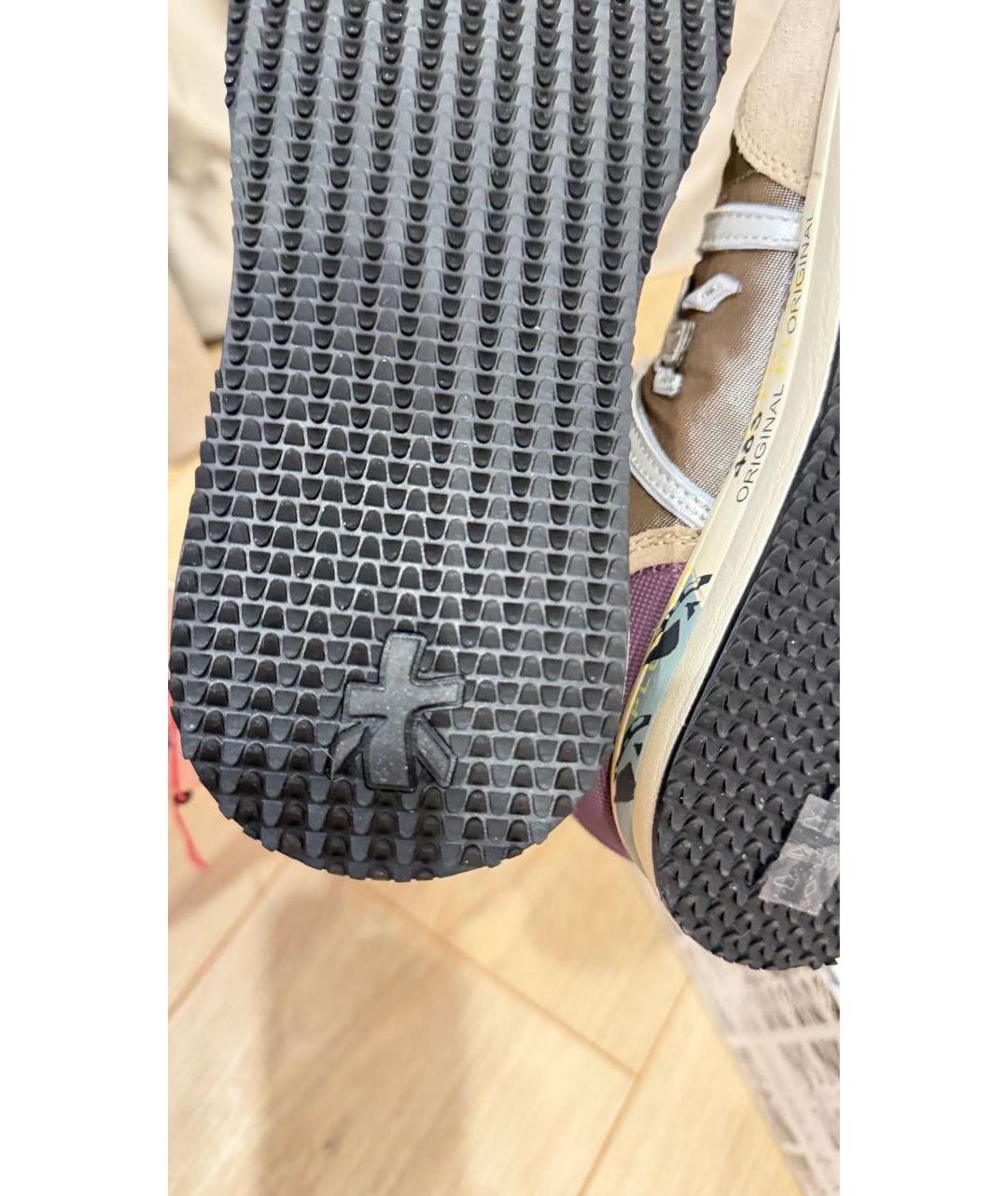 PREMIATA Бежевые замшевые кроссовки, фото 3