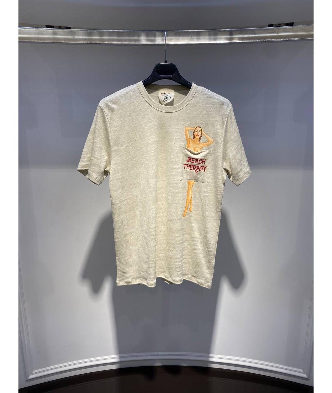 MC2 SAINT BARTH Бежевая футболка, фото 2