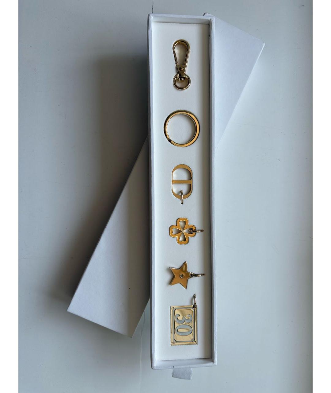 CHRISTIAN DIOR Золотой брелок, фото 9