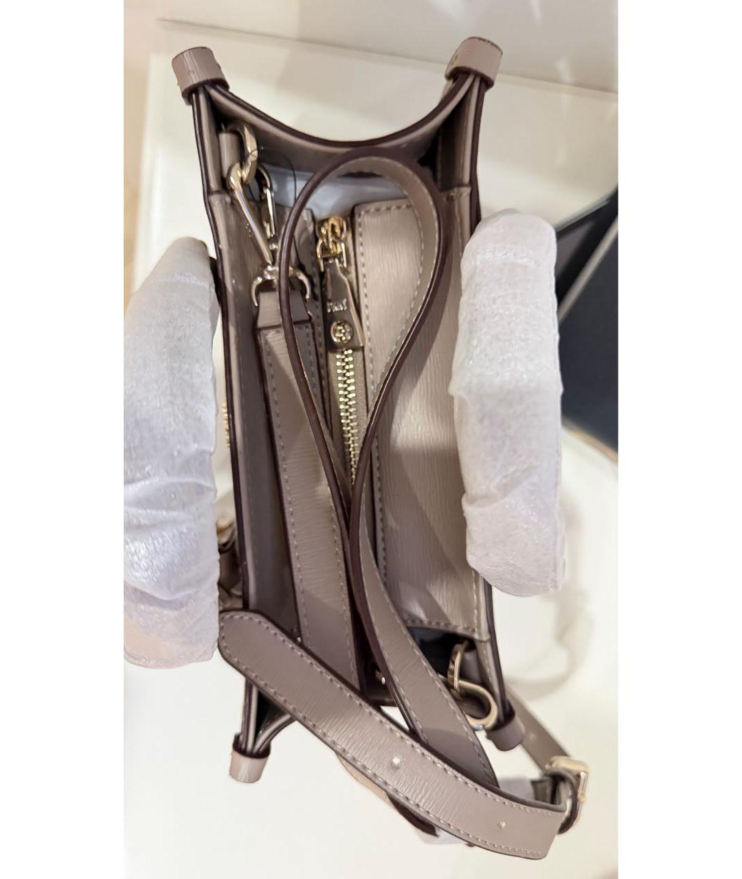 DKNY Бежевая сумка тоут из искусственной кожи, фото 2