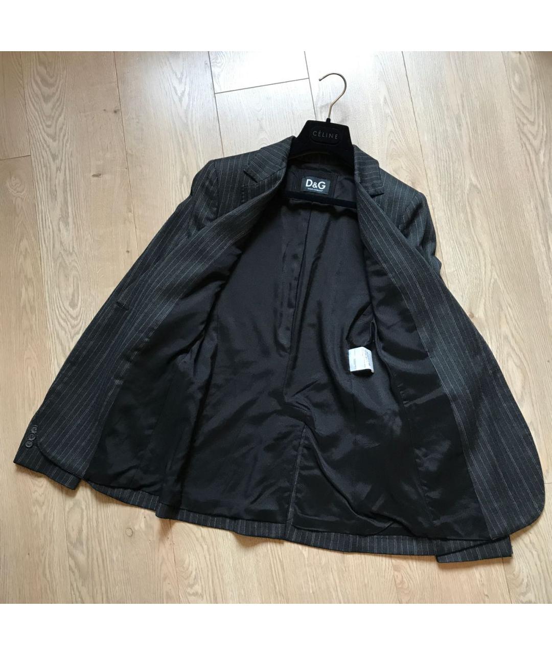 DOLCE&GABBANA Серый шерстяной жакет/пиджак, фото 8