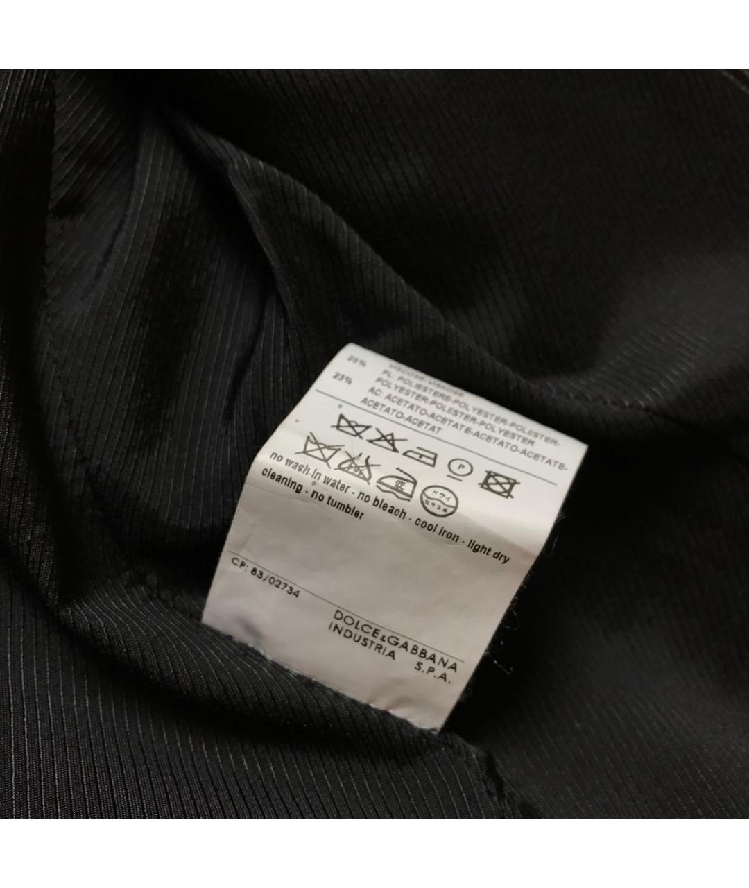 DOLCE&GABBANA Серый шерстяной жакет/пиджак, фото 6