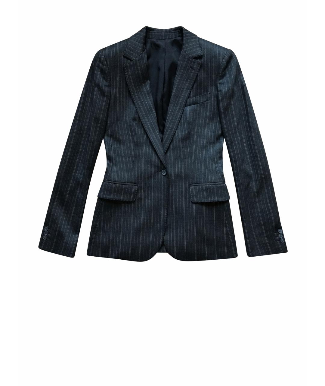 DOLCE&GABBANA Серый шерстяной жакет/пиджак, фото 1