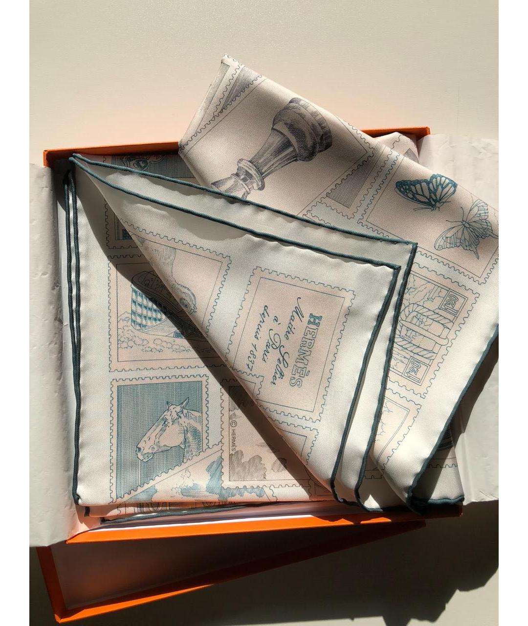 HERMES Мульти шелковый платок, фото 3