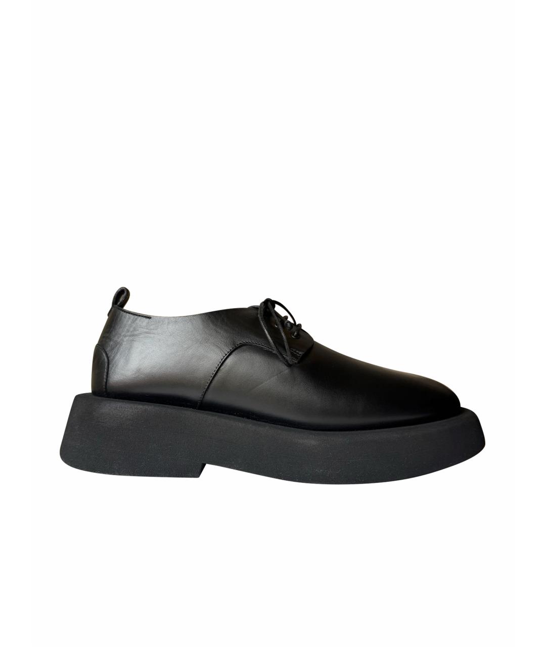 MARSELL Черные кожаные ботинки, фото 1